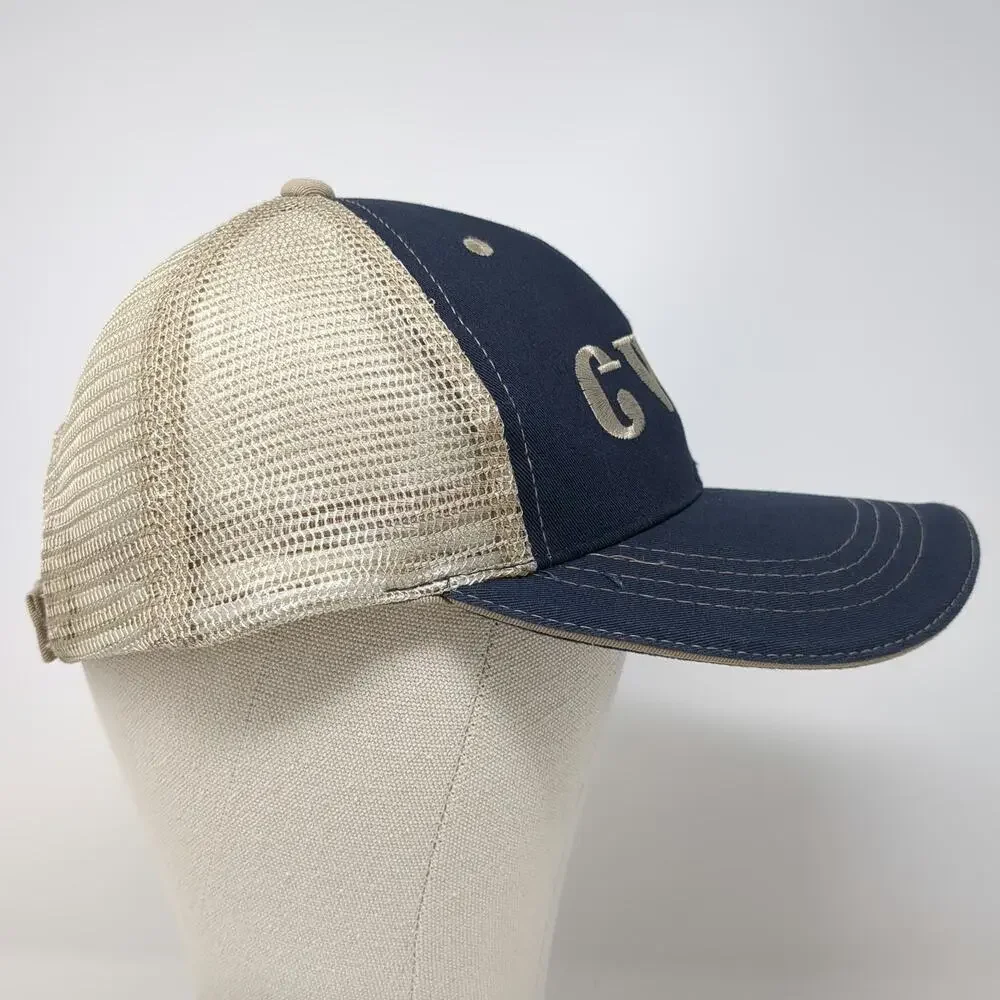 Cobra Baseball Cap Blue One Size Mesh Back Strapback Embroidered GWY Hat Stitch